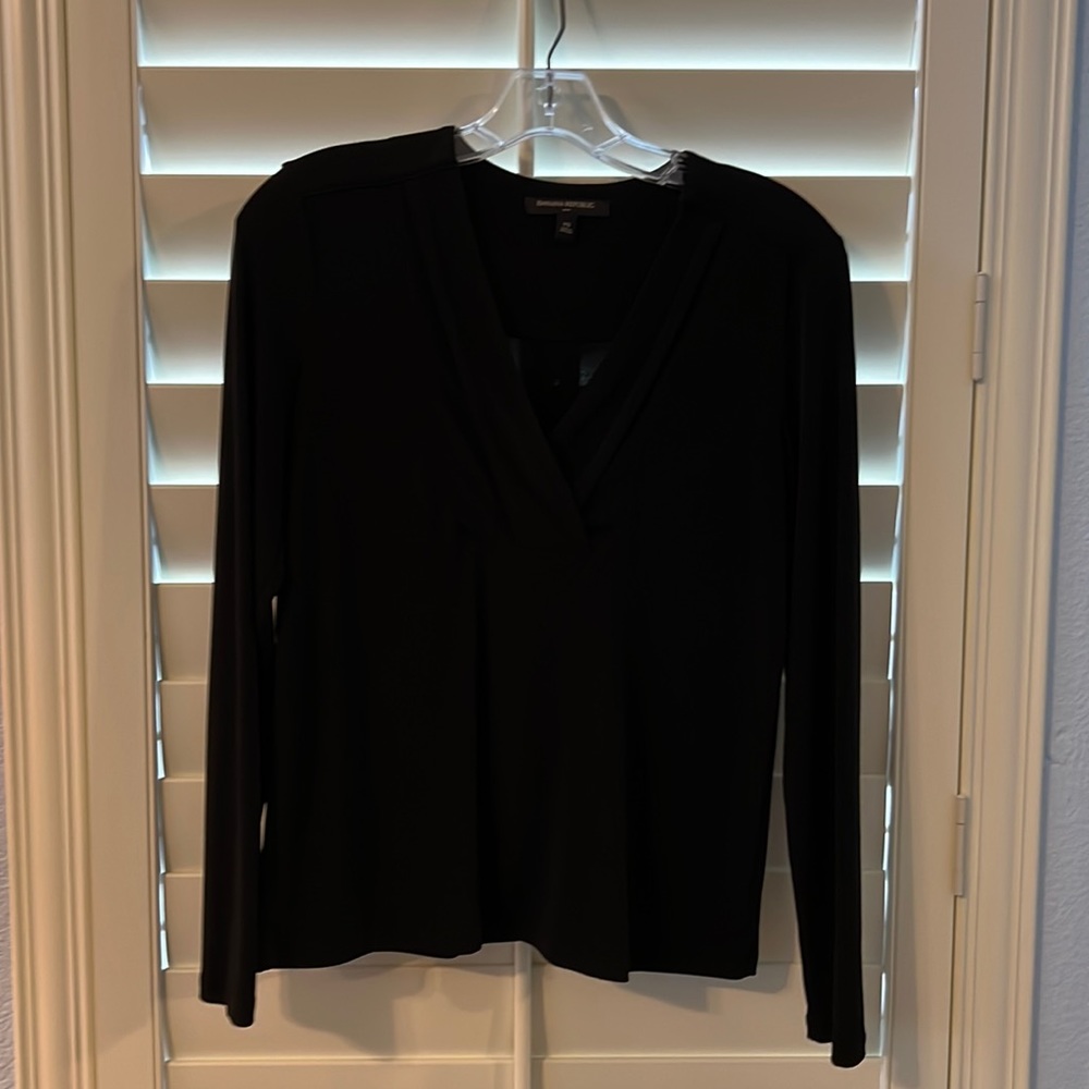 Banana republic black blouse